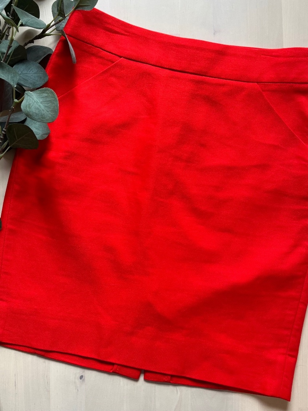 J. Crew orange pencil skirt